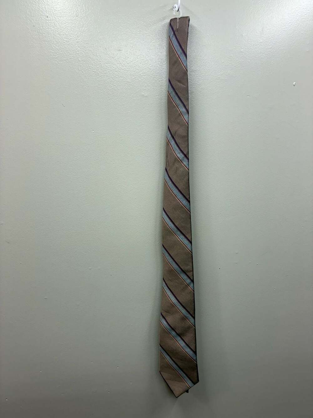 Vintage Christian Dior Men's Striped Silk Necktie